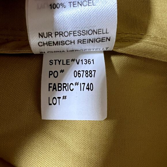 Eliane Rose Open Front Draped 100% Tencel Jacket Yellow Womens Medium - Picture 10 of 10